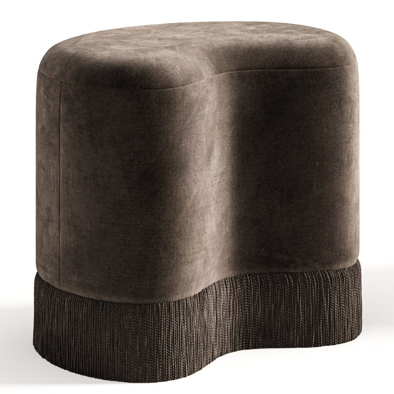 Brahm Stool,Пуф с бахромой - Image 2