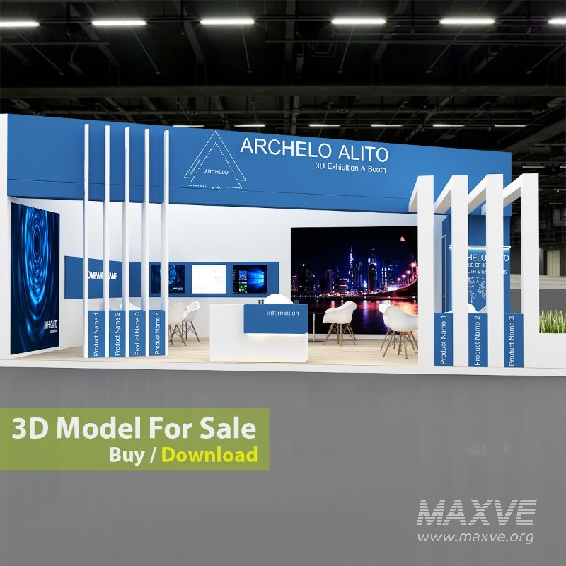 3D Exhibition Booth Model - Image 6