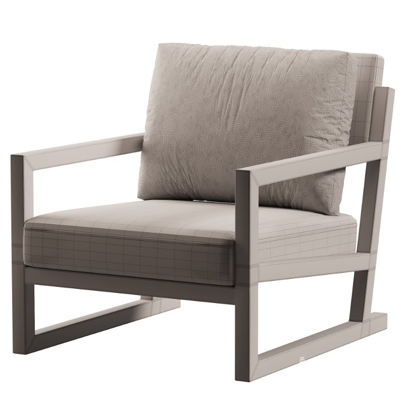 Simple Solid Color Arm Chair - Image 7