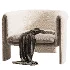 Art Deco Memory Foam Barrel Chair - Thumbnail 3