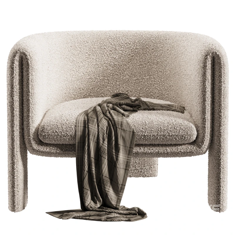 Art Deco Memory Foam Barrel Chair - Image 2