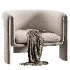 Art Deco Memory Foam Barrel Chair - Thumbnail 1