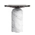 Martini Side Table with White Marble Base - Thumbnail 2