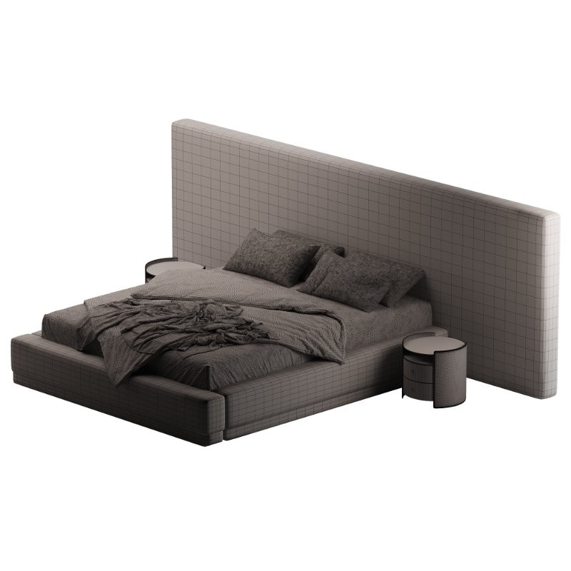 Manya Extended Headboard Platform Bed - Image 6