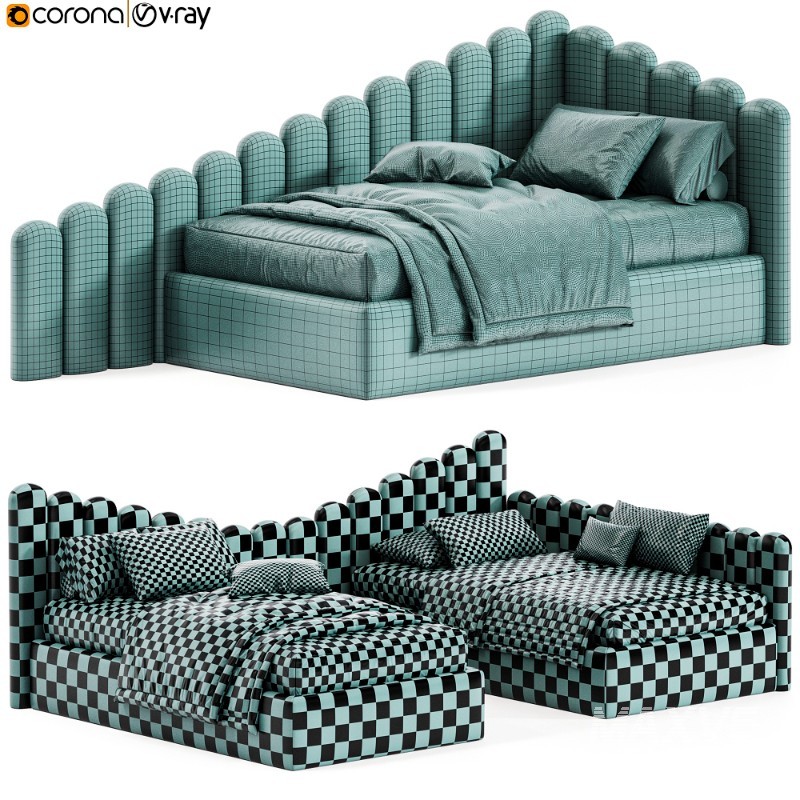 Corner bed Savoyardi kids backrest ladder By Sensorsleep - Image 7