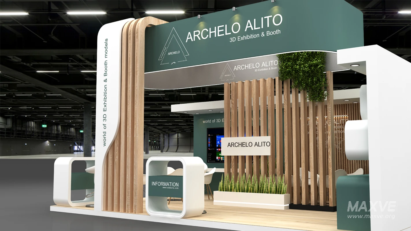 minimal stall 3d model - Image 3