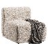 Sylvie Cream Boucle Armless Chair - Thumbnail 2