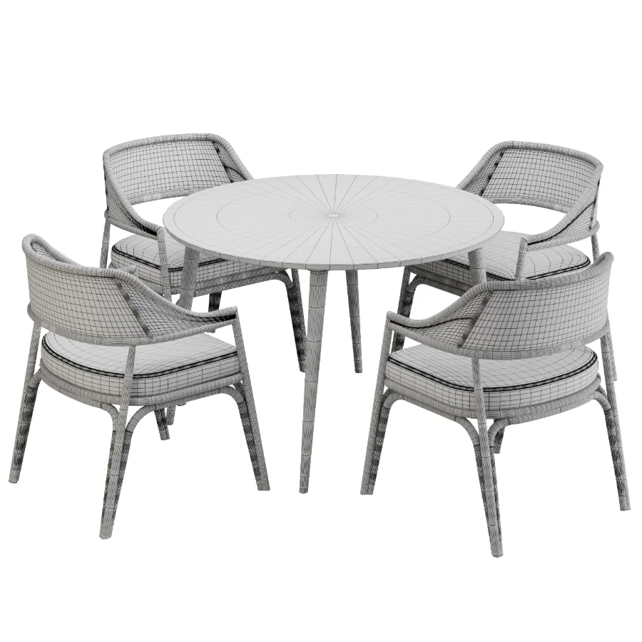 Dinning chair and table334 - Image 2