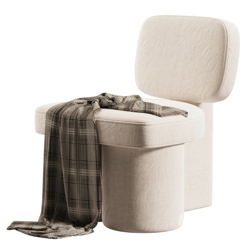 Thea Accent Chair in Forest Green Corduroy - Image 3