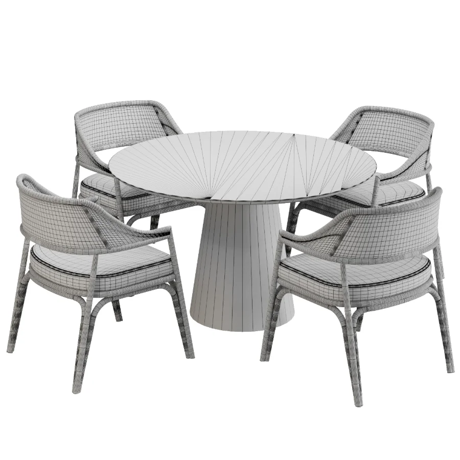 Dinning chair and table335 - Image 2