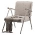 Simple Solid Color Arm Chair with Tight Back in Gray - Thumbnail 7