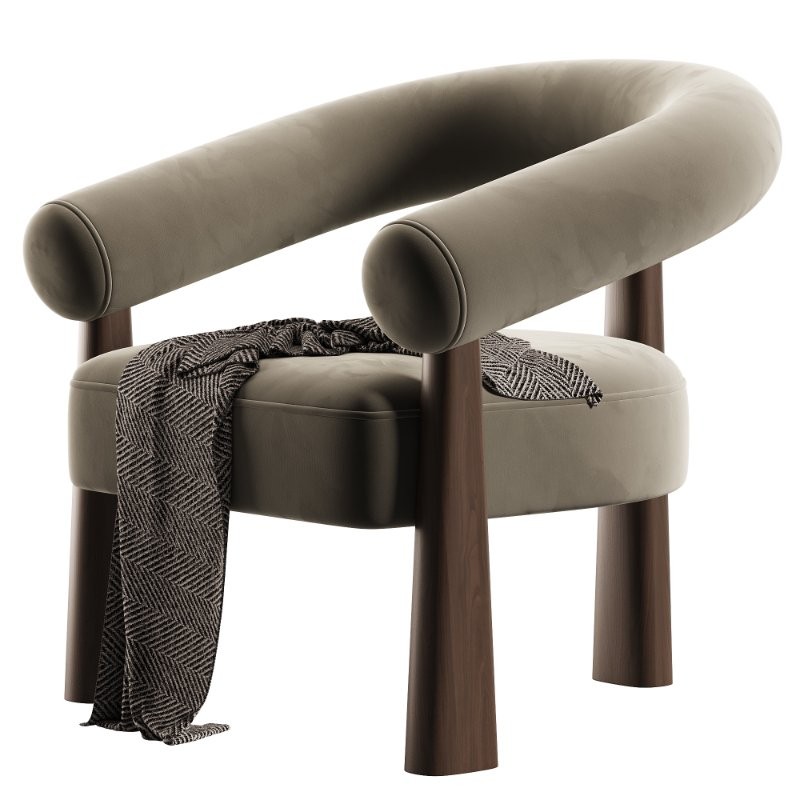 Boucle Accent Chair - Image 3