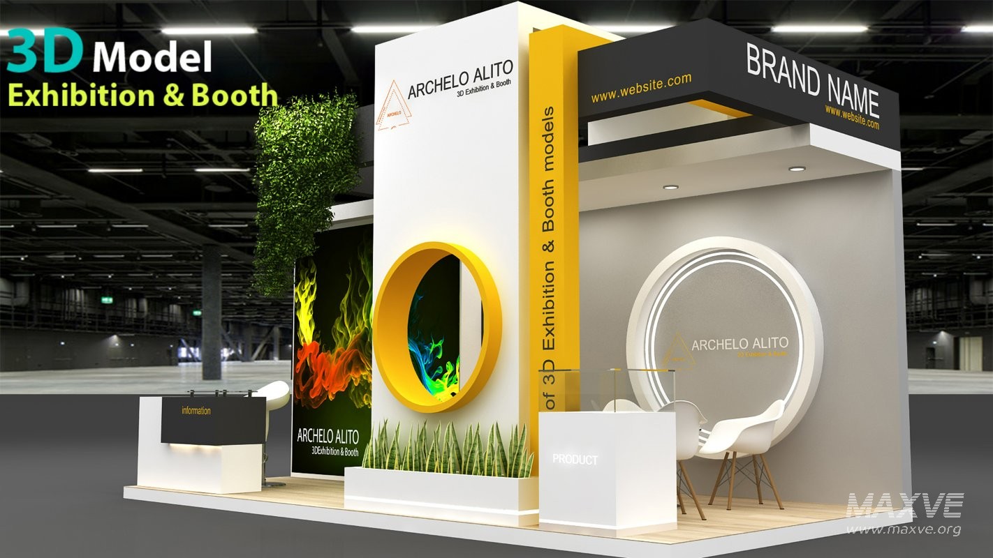 Exhibition Booth 3D Model - Image 3
