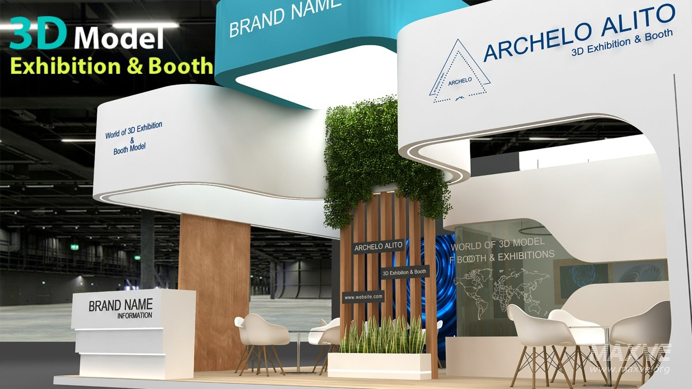 exhibition 3d model - Image 6