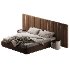 Rune King Bed Beige Velvet - Thumbnail 4