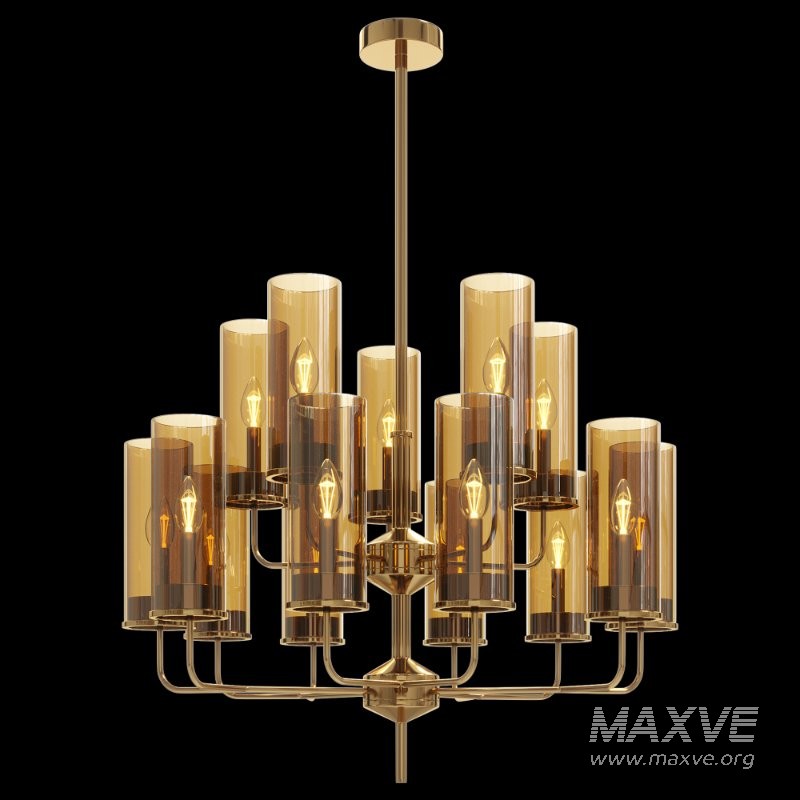 Hans Agne Glass Tube Chandelier - Image 3