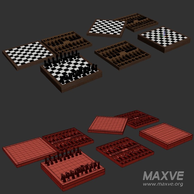 Beige Leather Chessboard - Image 2