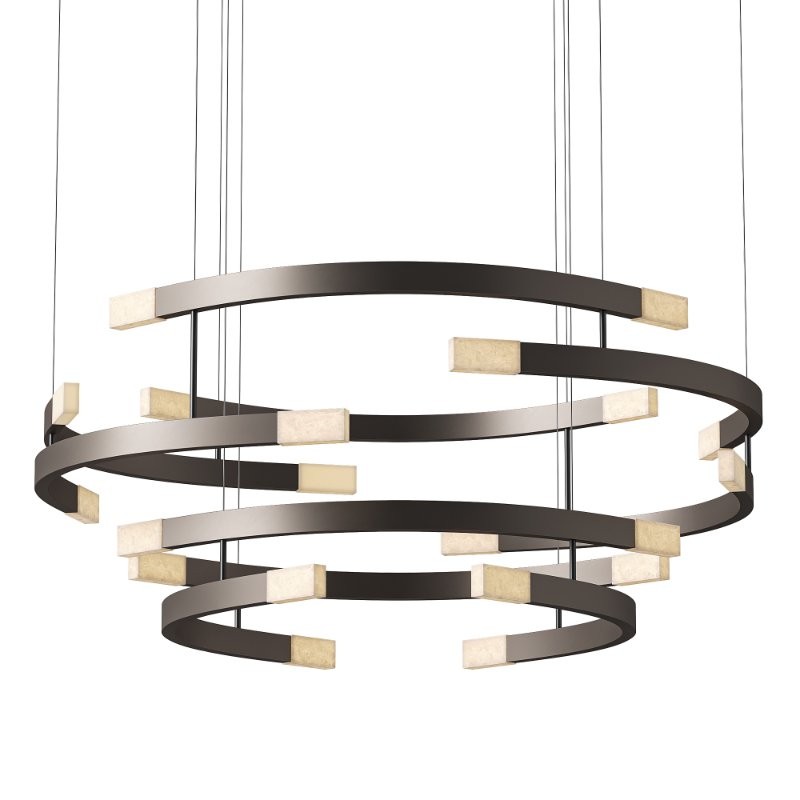 Trace Circular Halo Chandelier By CTO Lighting - Image 1