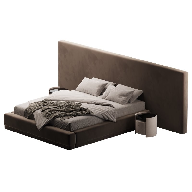 Manya Extended Headboard Platform Bed - Image 5