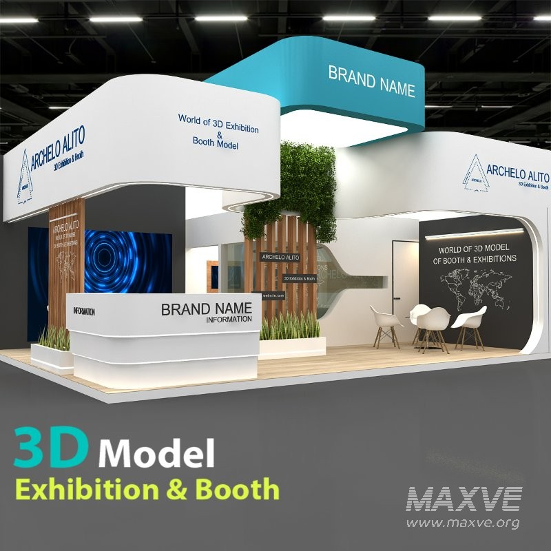 exhibition 3d model - Image 2