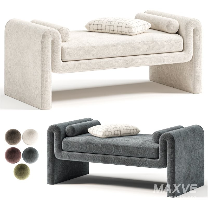 Button Tufted Ottoman for Living Room, Entryway, by Wayfair - Image 6