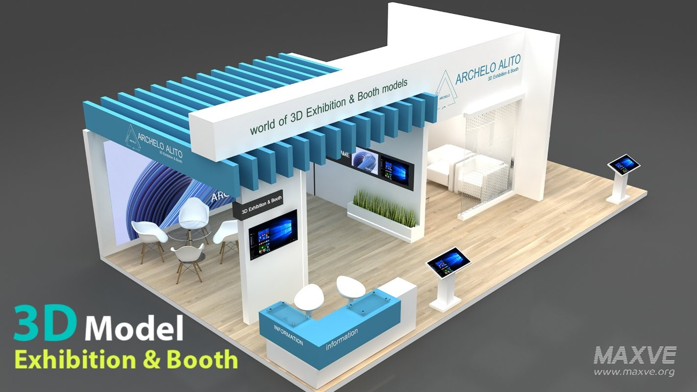 exhibition 3d model - Image 4