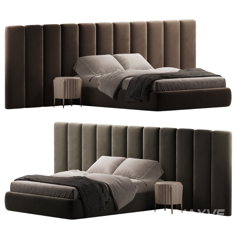 Kestrel Off White Boucle Queen Bed - Image 2