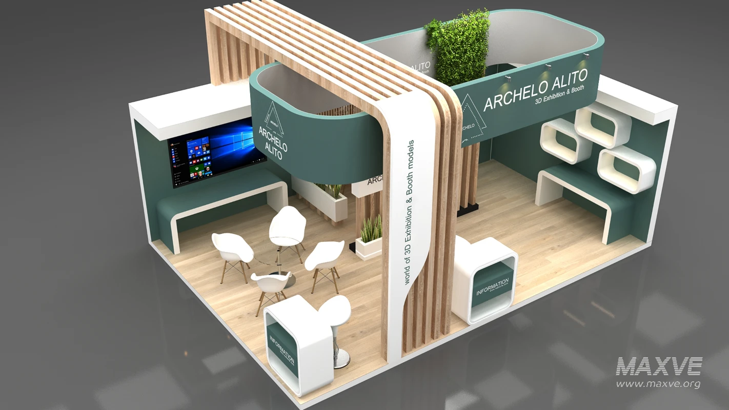 minimal stall 3d model - Image 6