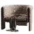 Art Deco Memory Foam Barrel Chair - Thumbnail 5