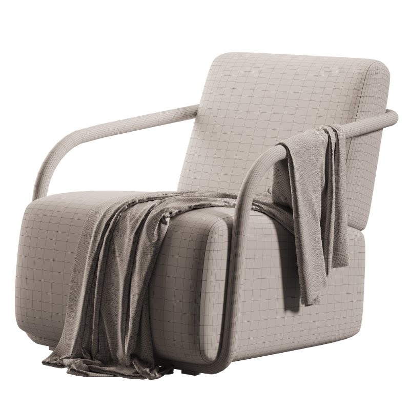 Modish Wood Armchair - Image 7