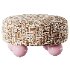 A small ottoman on pink legs - Thumbnail 4