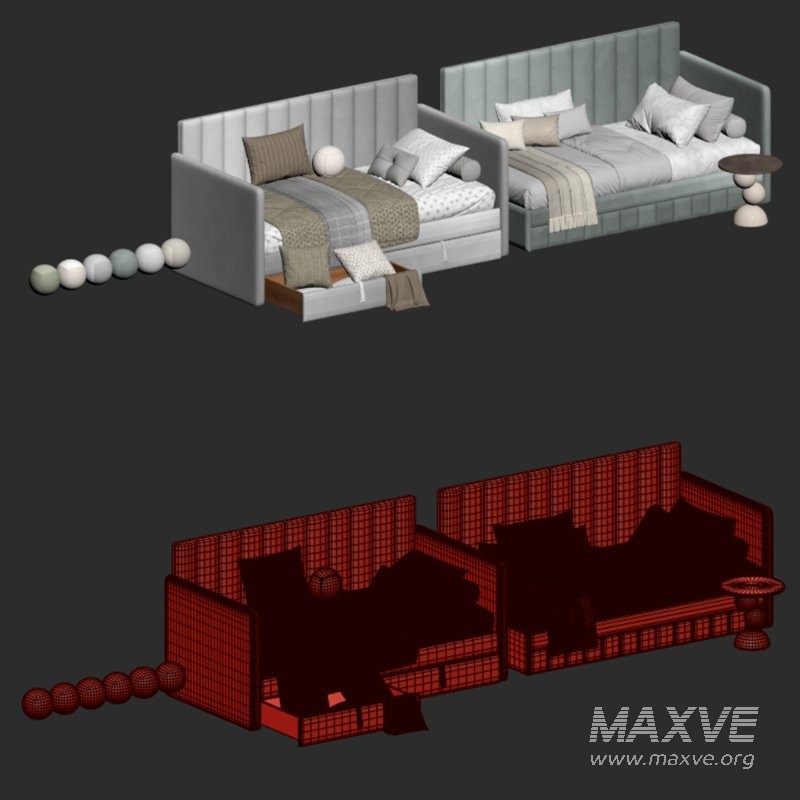 Children’s soft bed-sofa Grinch - Image 4