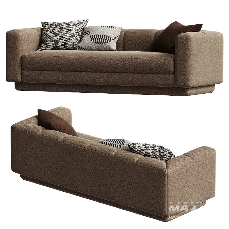 Yarrow Camel Woven Fabric Sofa - Image 3