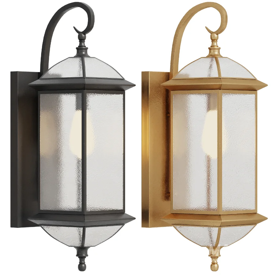 Classic exterior wall light set2 - Image 1