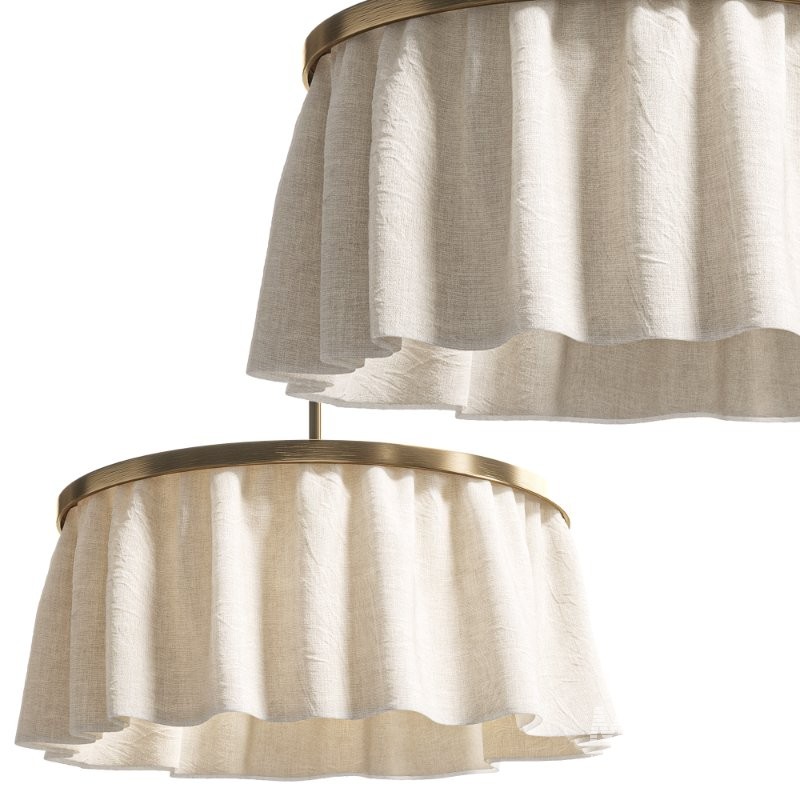 Camber Pendant Light,Fabric lampshade - Image 5