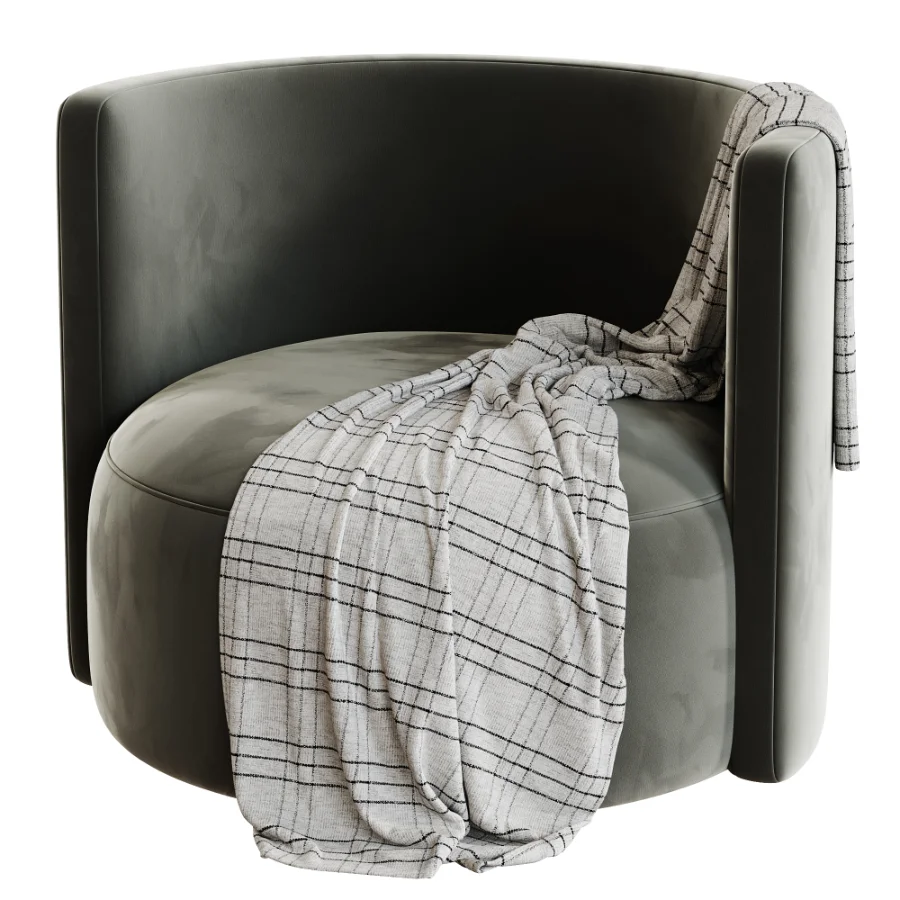 Brinkley Velvet Swivel Chair - Image 6