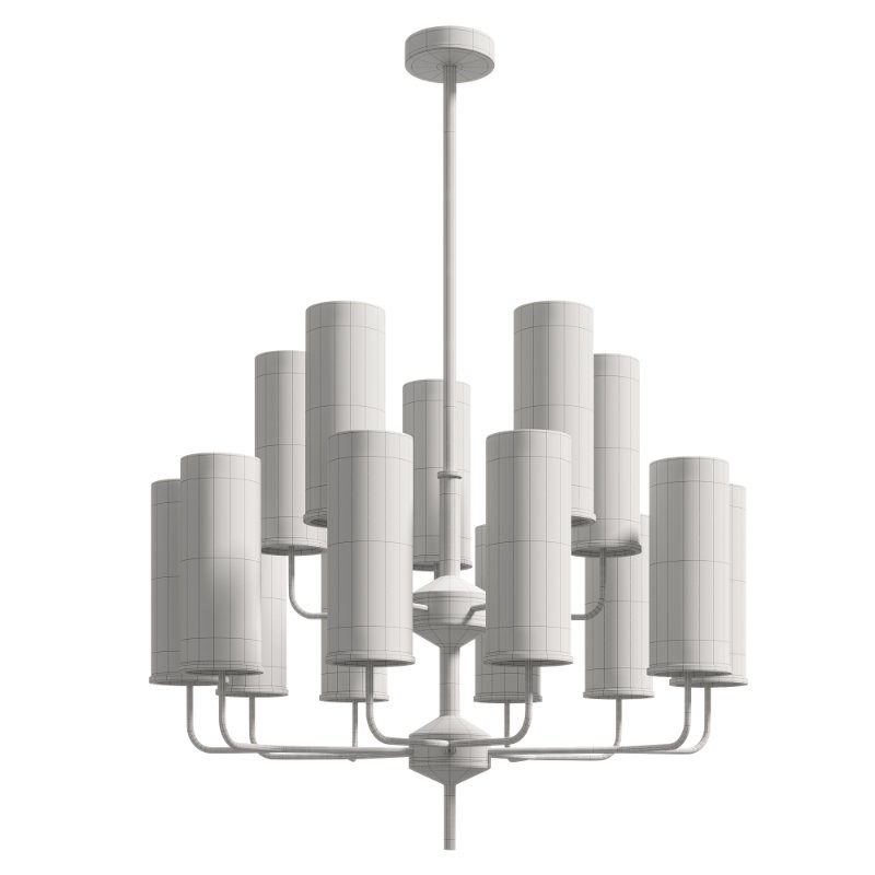 Hans Agne Glass Tube Chandelier - Image 2