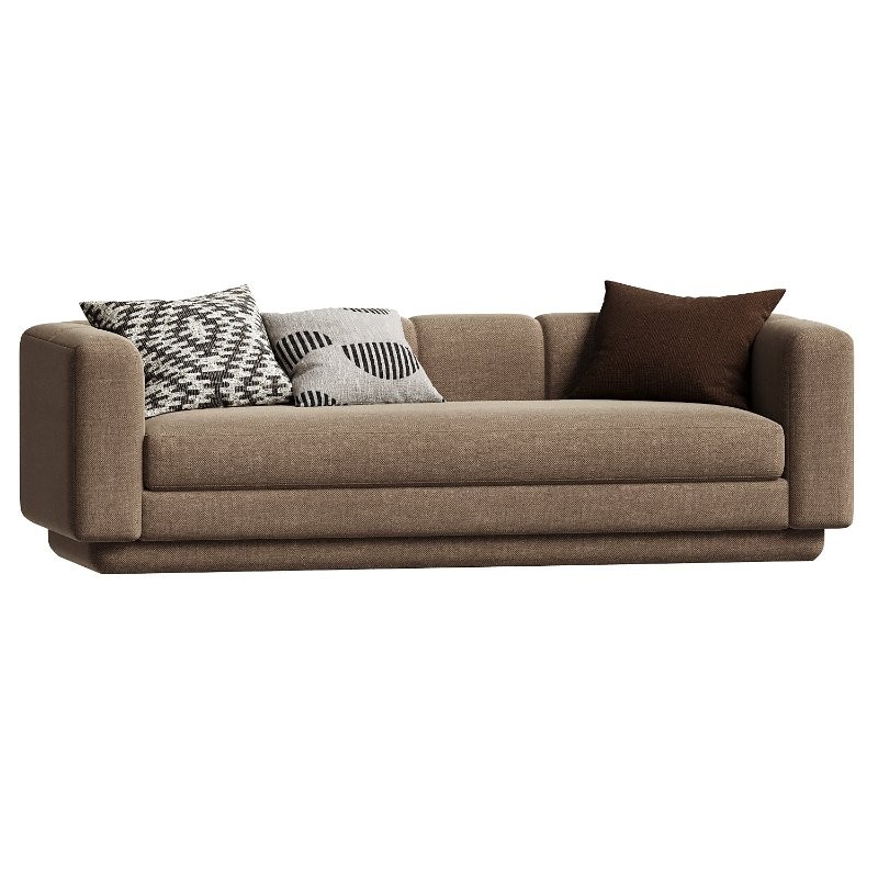 Yarrow Camel Woven Fabric Sofa - Image 2