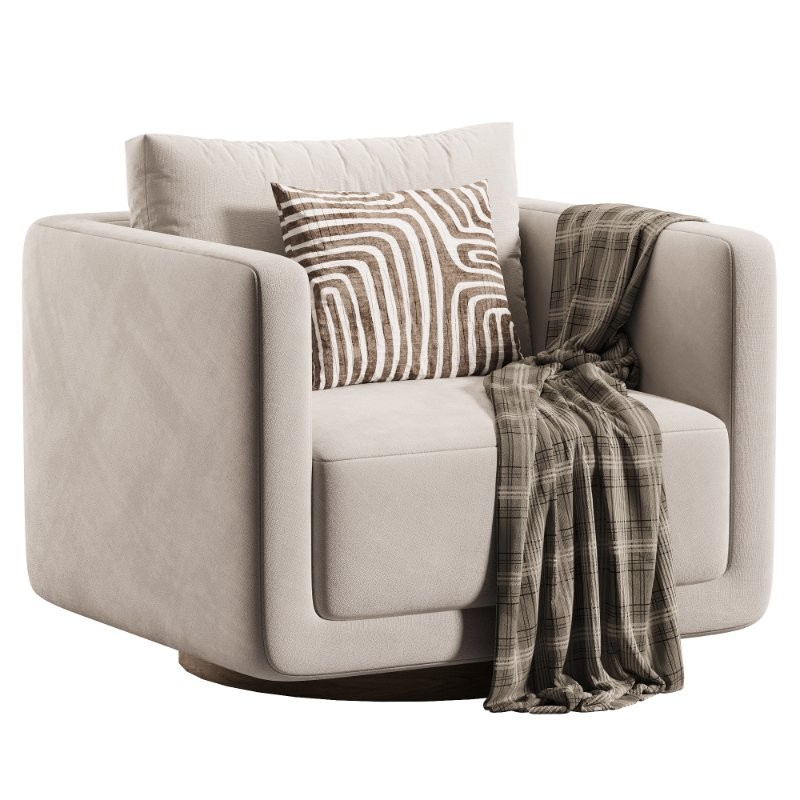 Faux Leather Armchair - Image 1