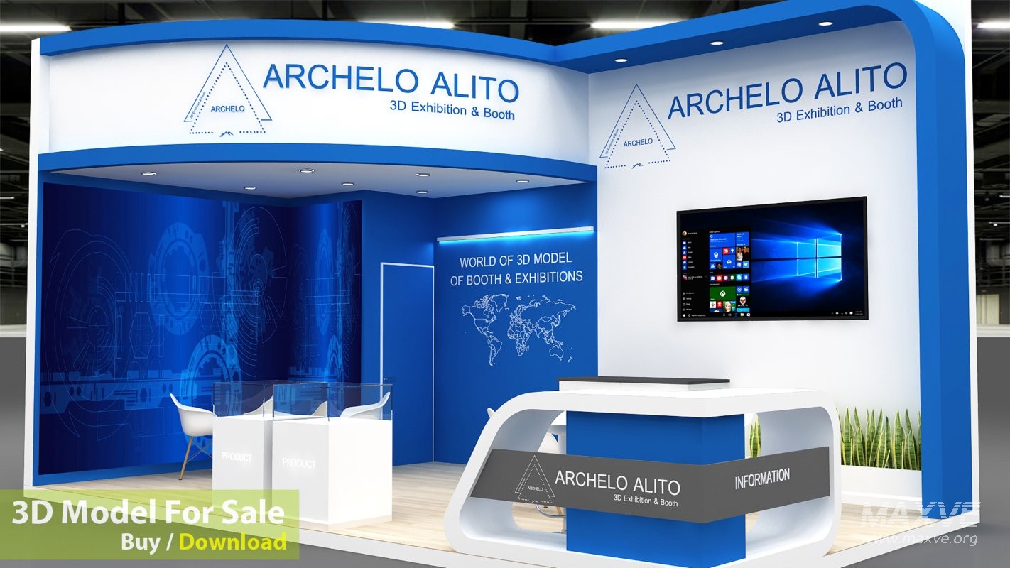 stall booth 3d - Image 4