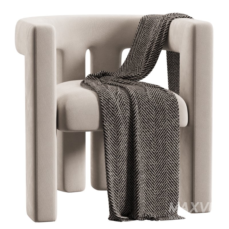 Sloane Bone White Upcycled Chair - Image 1