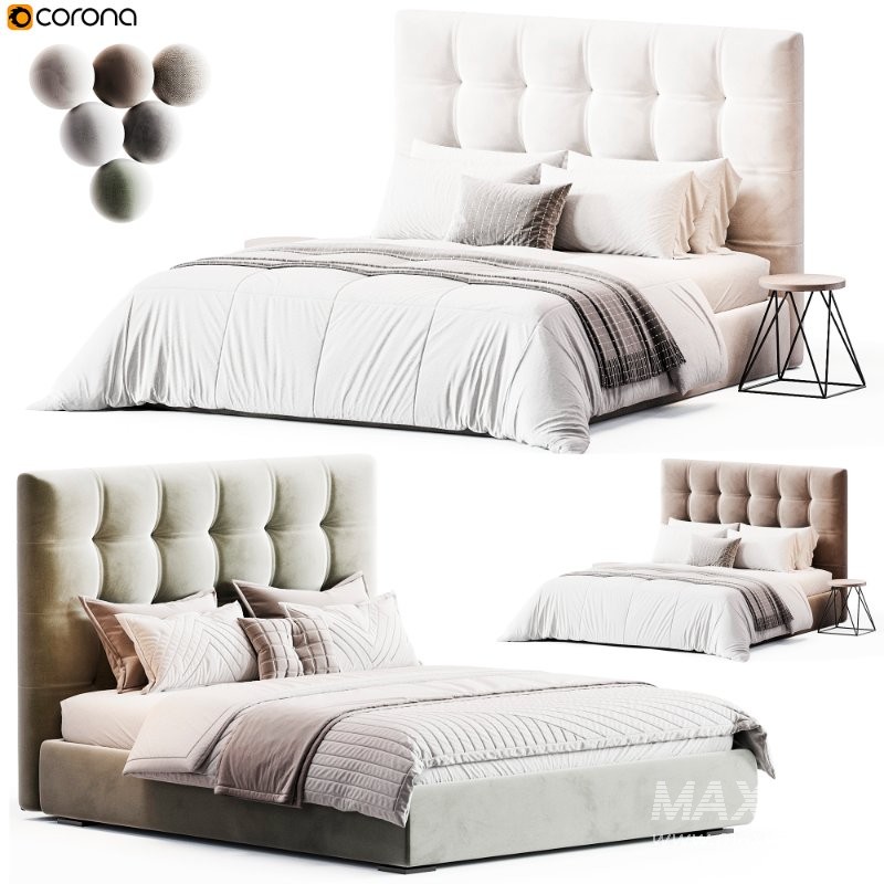 Max Alto Capitonné Twils Bed - Image 3