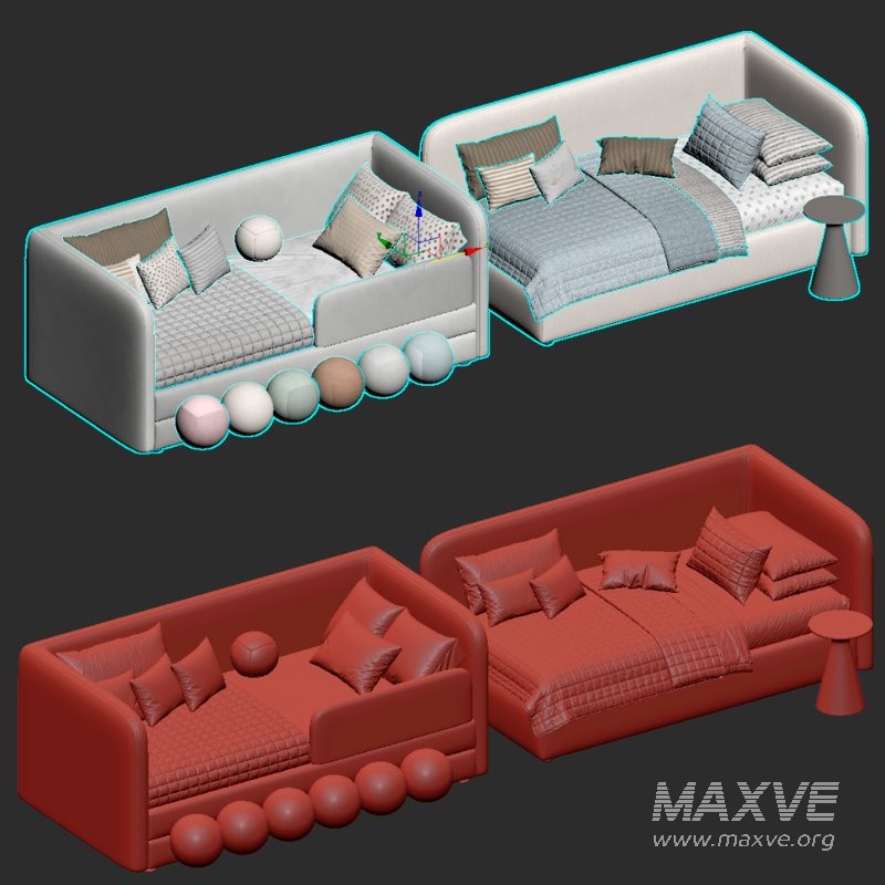 Children’s soft sofa bed Velite - Image 5