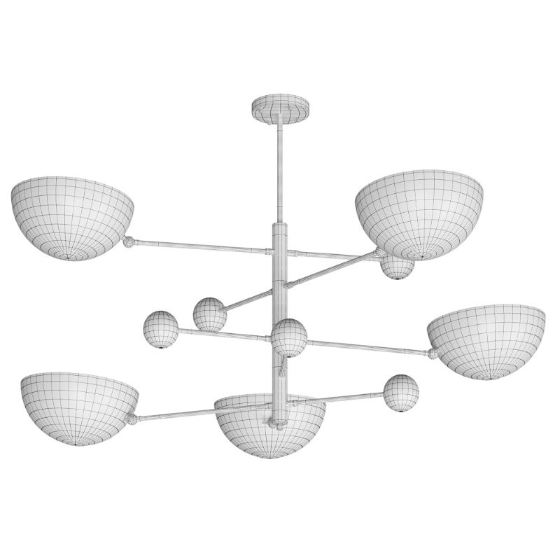 Karlson 5 Light Sputnik Modern Liner Chandelier - Image 3
