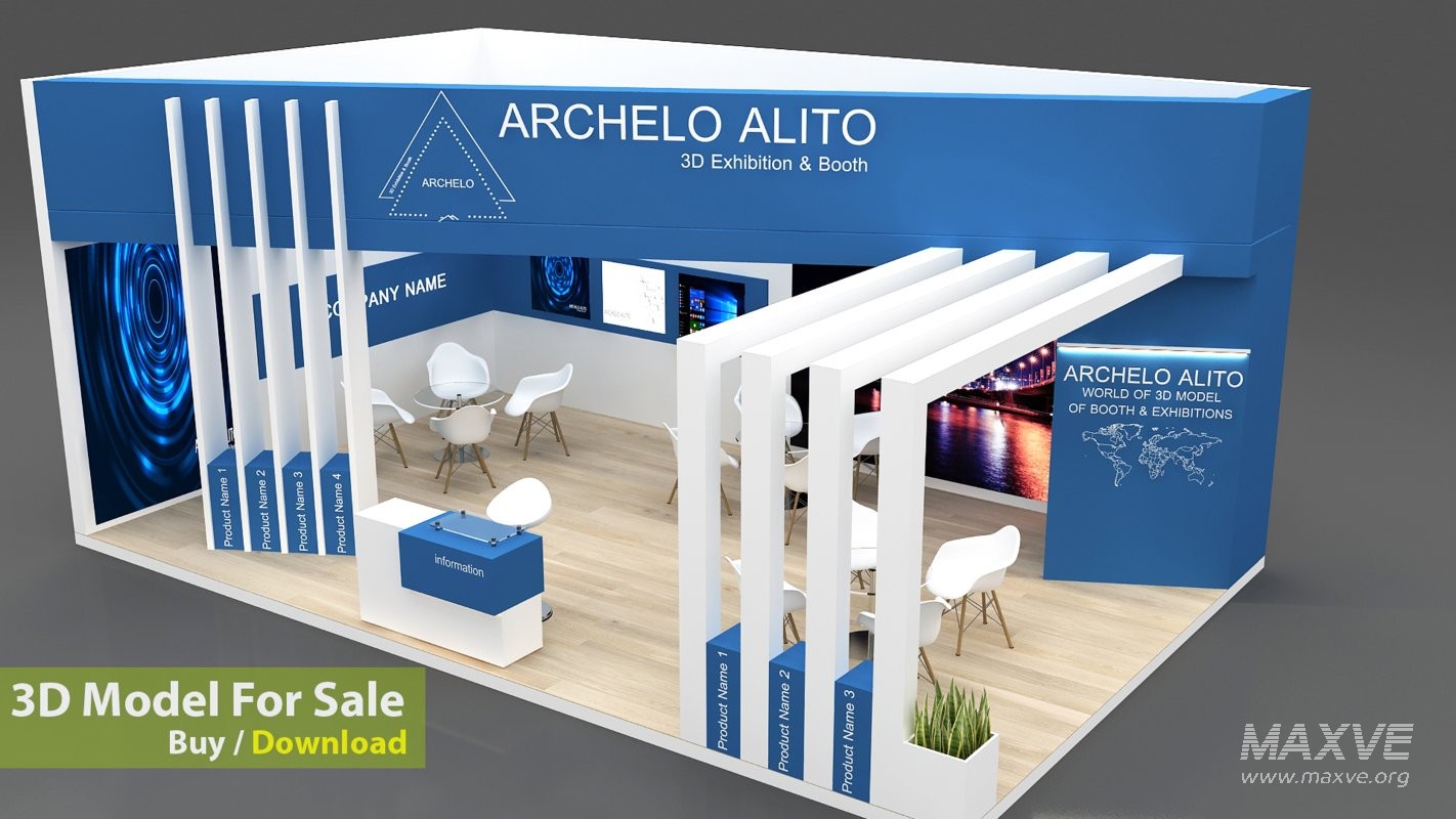 3D Exhibition Booth Model - Image 3