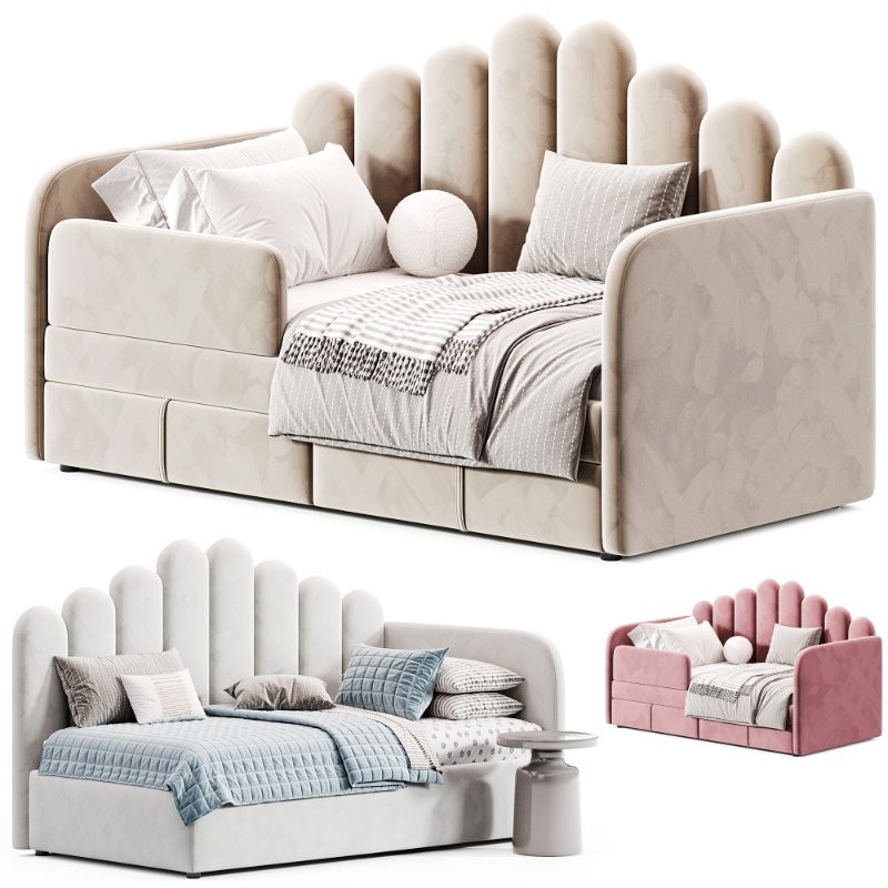 Children’s soft sofa bed Victoria - Image 1