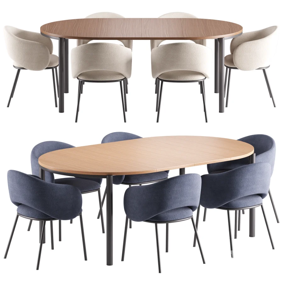 Maina Chair and Montuiri Extendable Table - Image 1