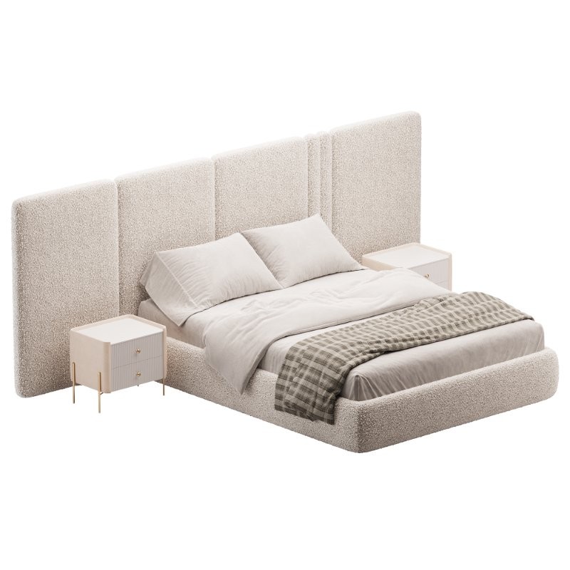 Clerigos Beige Double Bed - Image 2