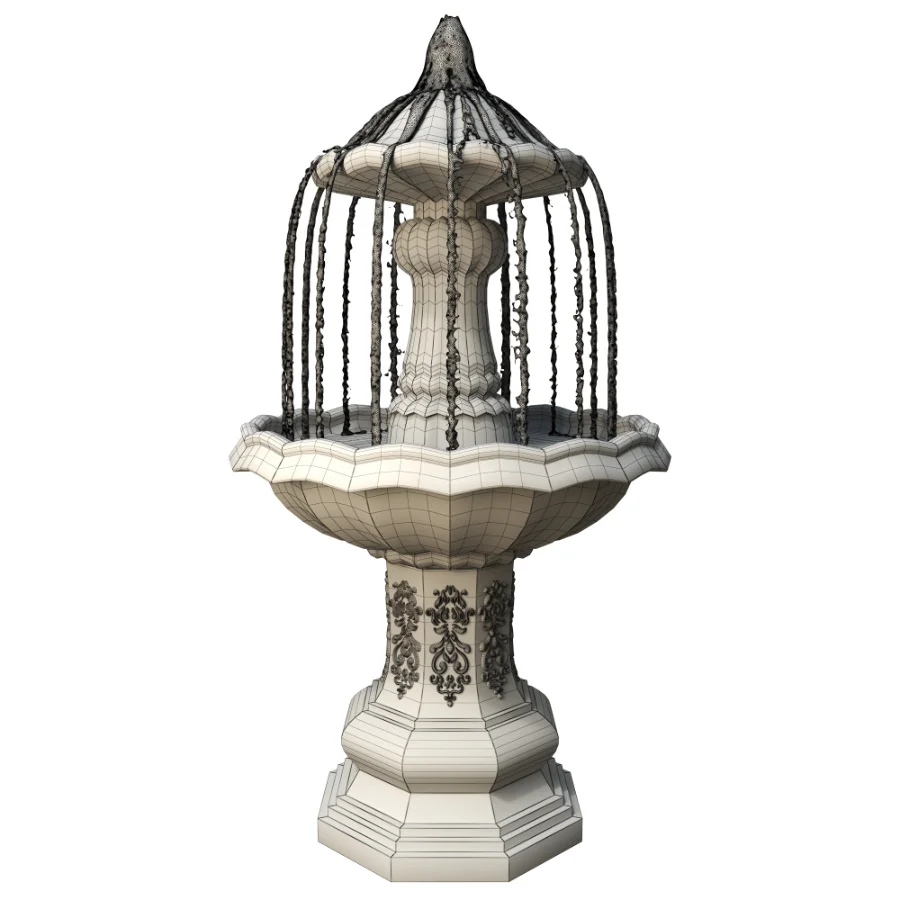 Classic Garden Fountain 02 - Image 6