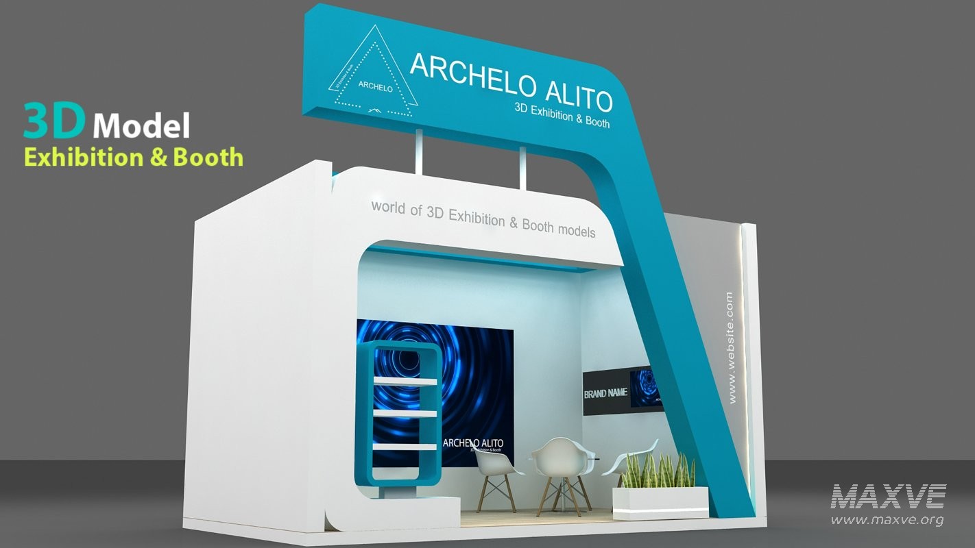 stall 3d model - Image 4